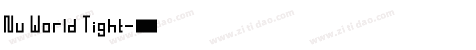 Nu World Tight字体转换